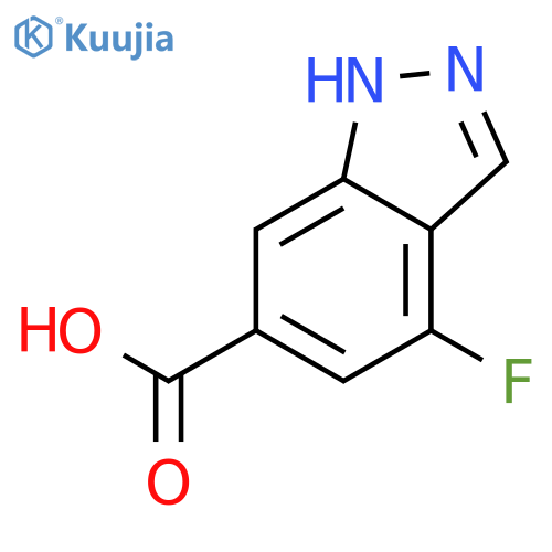 4-Fluoro-1H-indazole-6-carboxylic acid structure