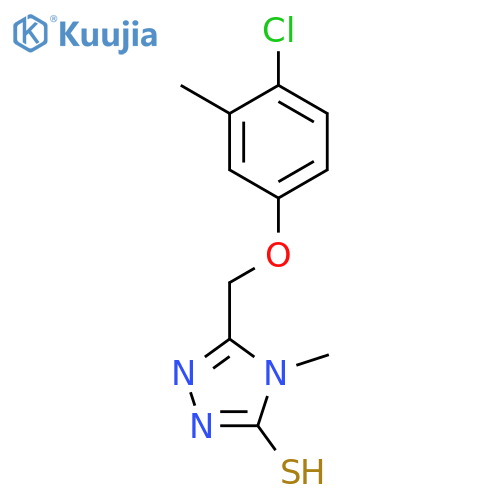 5-(4-Chloro-3-methylphenoxy)methyl-4-methyl-4H-1,2,4-triazole-3-thiol structure