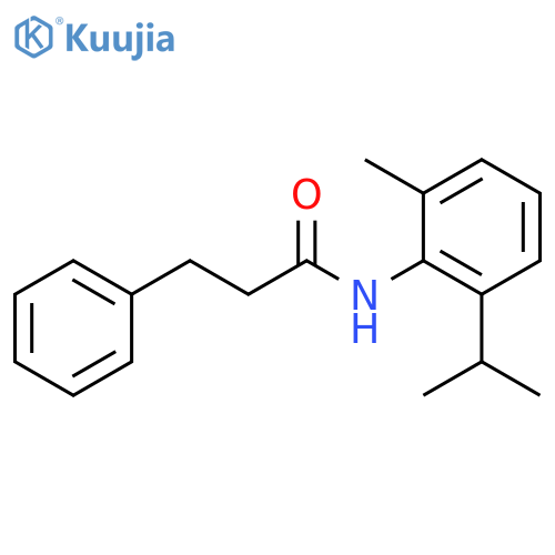 N-[2-methyl-6-(propan-2-yl)phenyl]-3-phenylpropanamide structure