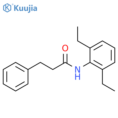 N-(2,6-diethylphenyl)-3-phenylpropanamide structure