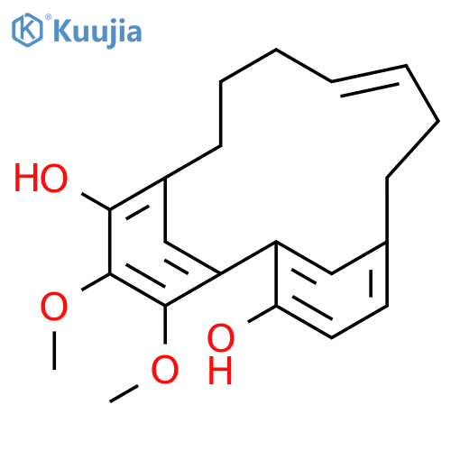 TRICYCLO[12.3.1.12,6]NONADECA-1(18),2,4,6(19),9,14,16-HEPTAENE-3,15-DIOL, 16,17-DIMETHOXY-, (9E)- structure