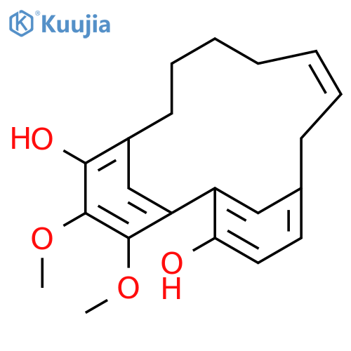 TRICYCLO[12.3.1.12,6]NONADECA-1(18),2,4,6(19),8,14,16-HEPTAENE-3,15-DIOL, 16,17-DIMETHOXY-, (8E)- structure