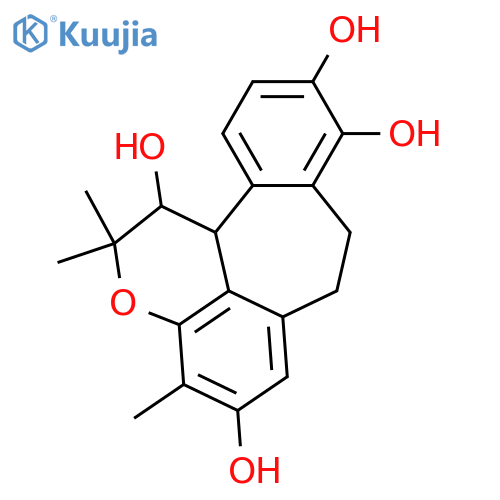 1,7,8,12b-Tetrahydro-2,2,4-trimethyl-2H-benzo[6,7]cyclohepta[1,2,3-de][1]benzopyran-5,9,10-triol; 1ξ-Hydroxy structure