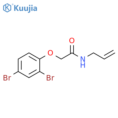 2-(2,4-dibromophenoxy)-N-(prop-2-en-1-yl)acetamide structure