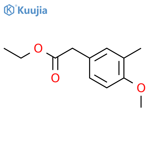 Benzeneacetic acid,4-methoxy-3-methyl-, ethyl ester structure
