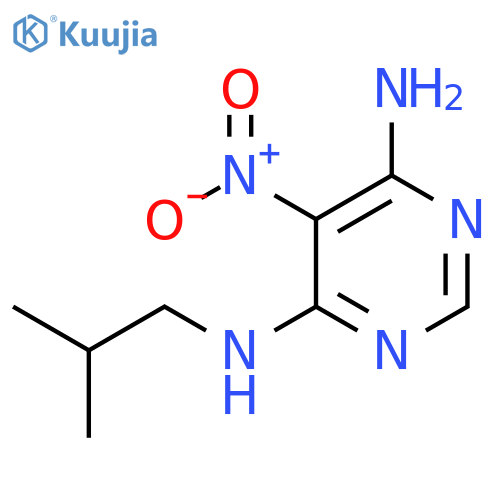 N4-(2-methylpropyl)-5-nitropyrimidine-4,6-diamine structure