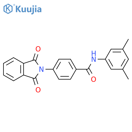 N-(3,5-dimethylphenyl)-4-(1,3-dioxo-2,3-dihydro-1H-isoindol-2-yl)benzamide structure