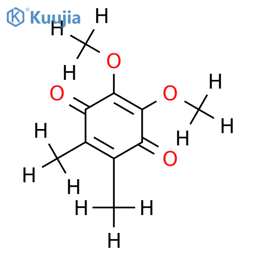 2,3-dimethoxy-4,5-dimethyl-1,4-benzoquinone structure