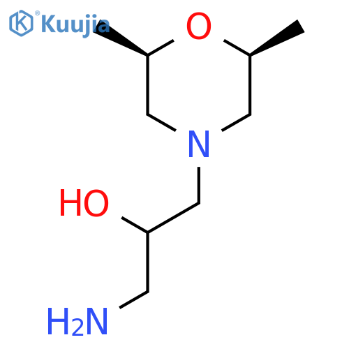 1-amino-3-(2R,6S)-2,6-dimethylmorpholin-4-ylpropan-2-ol, cis structure