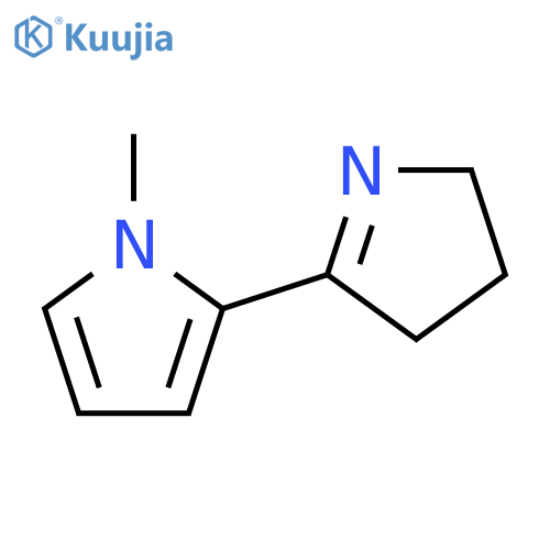 1H-Pyrrole,2-(3,4-dihydro-2H-pyrrol-5-yl)-1-methyl-(9CI) structure