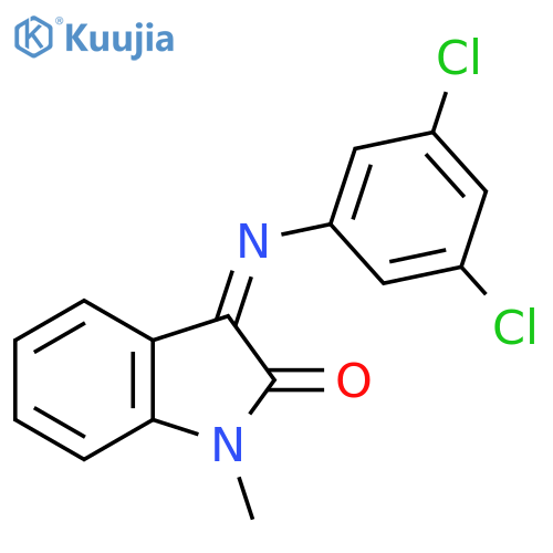 3-((3,5-Dichlorophenyl)imino)-1-methylindolin-2-one structure
