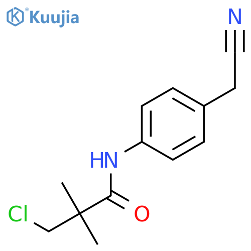 3-Chloro-N-4-(cyanomethyl)phenyl-2,2-dimethylpropanamide structure