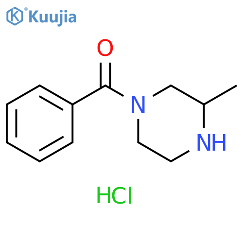 Methanone, (3-methyl-1-piperazinyl)phenyl-, hydrochloride (1:1) structure
