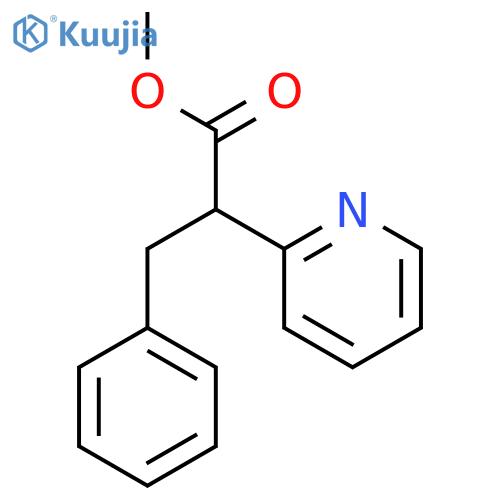 Methyl 3-phenyl-2-(pyridin-2-yl)propanoate structure