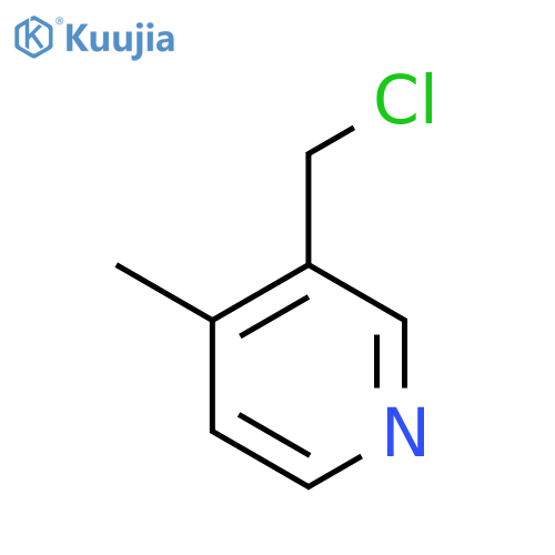 3-(Chloromethyl)-4-methylpyridine structure