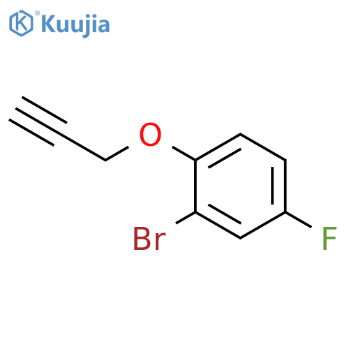 2-bromo-4-fluoro-1-(prop-2-yn-1-yloxy)benzene structure