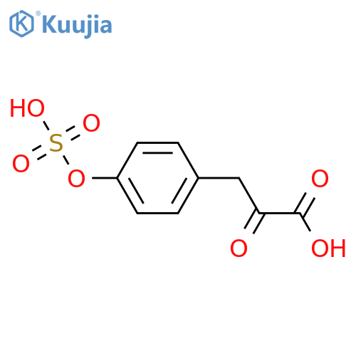 3-(4-Hydroxyphenyl)-2-oxopropanoic acid; 4-Sulfate structure