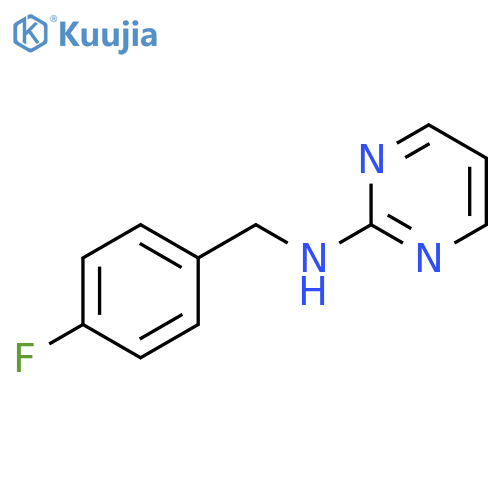 2-Pyrimidinamine, N-[(4-fluorophenyl)methyl]- structure