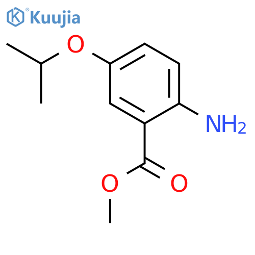 Benzoic acid, 2-amino-5-(1-methylethoxy)-, methyl ester (9CI) structure
