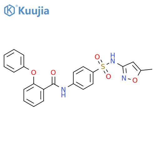 N-{4-(5-methyl-1,2-oxazol-3-yl)sulfamoylphenyl}-2-phenoxybenzamide structure