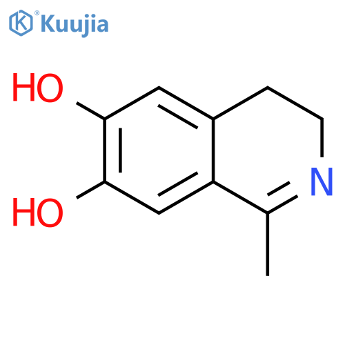 3,4-dihydro-1-methyl-6,7-Isoquinolinediol structure