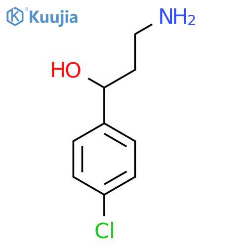 3-Amino-1-(4-chlorophenyl)propan-1-ol structure