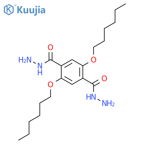 1,4-BENZENEDICARBOXYLIC ACID, 2,5-BIS(HEXYLOXY)-, DIHYDRAZIDE structure