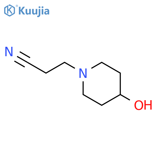 3-(4-Hydroxypiperidin-1-yl)propanenitrile structure