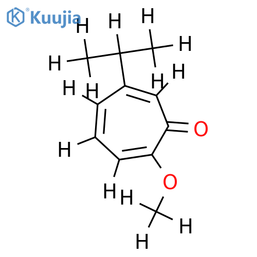 3-isopropyl-7-methoxytropone structure