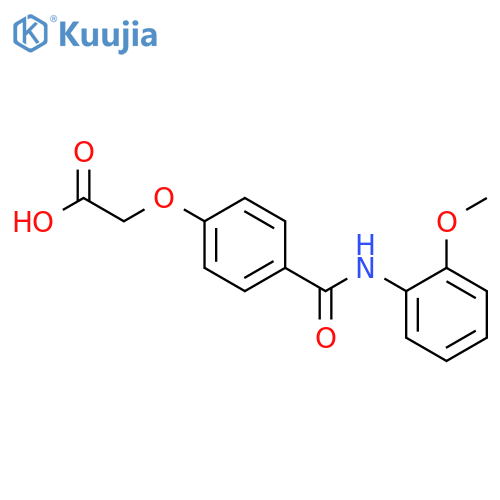 2-{4-(2-Methoxyphenyl)carbamoylphenoxy}acetic Acid structure