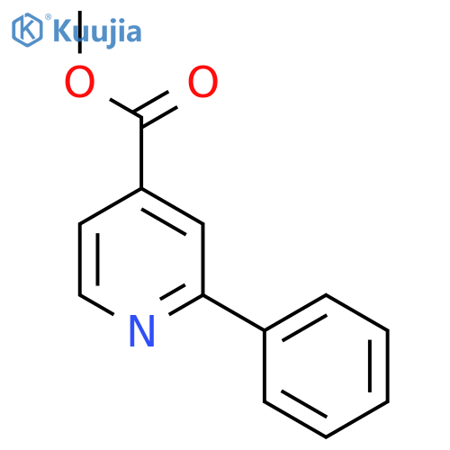 4-Pyridinecarboxylicacid, 2-phenyl-, methyl ester structure