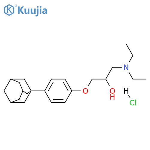 1-4-(adamantan-1-yl)phenoxy-3-(diethylamino)propan-2-ol hydrochloride structure