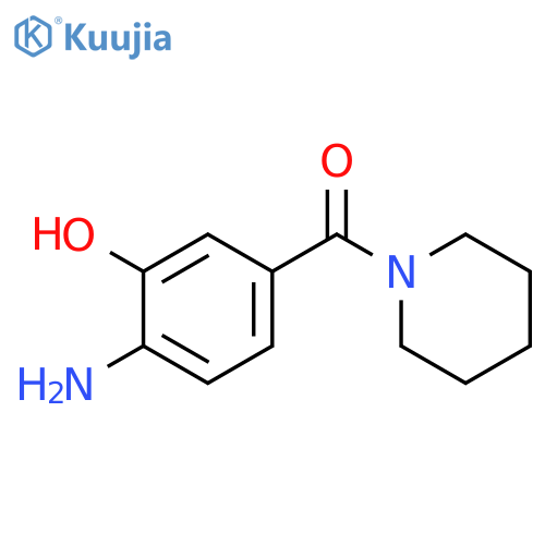 (4-Amino-3-hydroxyphenyl)-1-piperidinylmethanone structure