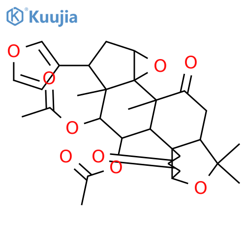 7,11,12-Trihydroxyneotecleanin; (7α,11β,12α)-form, 7-Ketone, 14β,15β-epoxide, 11,12-di-Ac structure