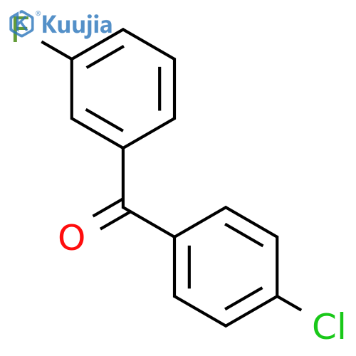 (4-Chlorophenyl)(3-fluorophenyl)methanone structure
