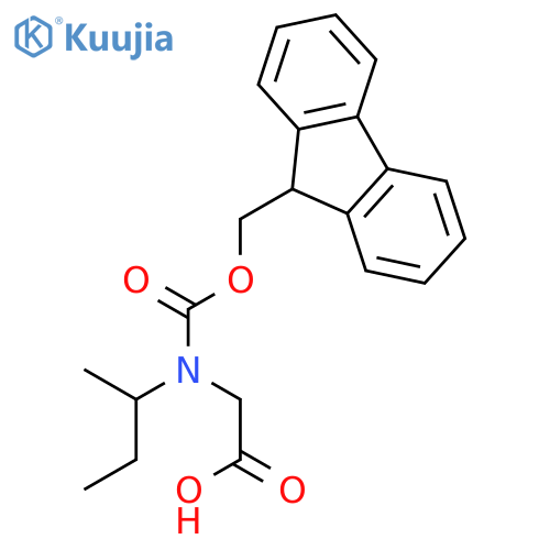 2-(butan-2-yl)({(9H-fluoren-9-yl)methoxycarbonyl})aminoacetic acid structure