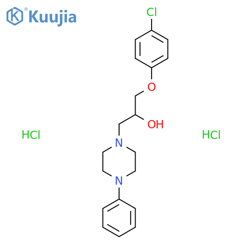 1-(4-chlorophenoxy)-3-(4-phenylpiperazin-1-yl)propan-2-ol dihydrochloride structure