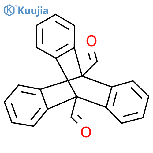 Triptycene-9,10-dicarboxaldehyde structure