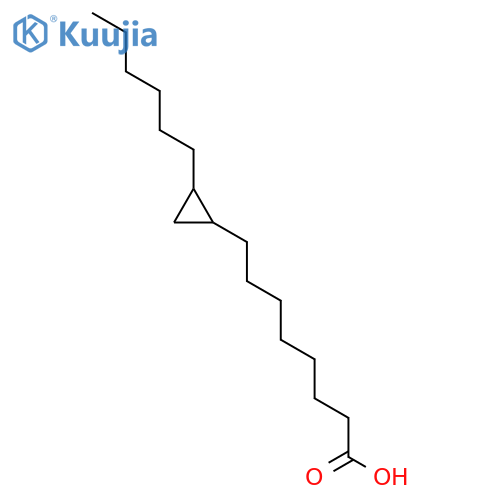 Cyclopropaneoctanoicacid, 2-hexyl-, (1R,2S)-rel- structure