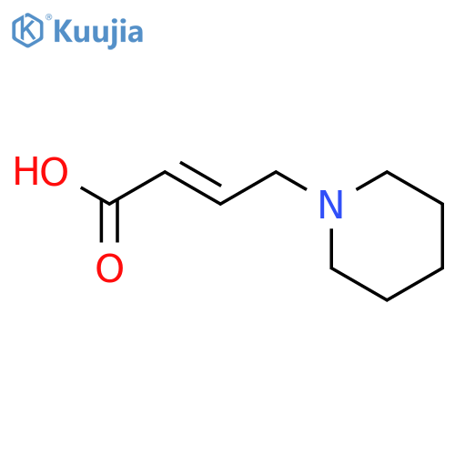 2-Butenoic acid, 4-(1-piperidinyl)- structure