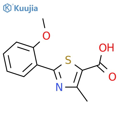 2-(2-Methoxyphenyl)-4-methyl-1,3-thiazole-5-carboxylic Acid structure