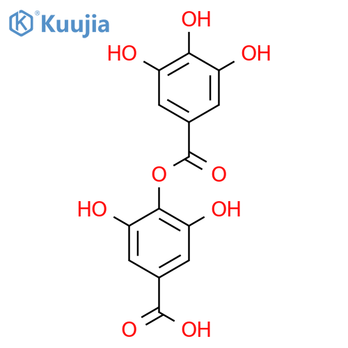 Benzoic acid,3,5-dihydroxy-4-[(3,4,5-trihydroxybenzoyl)oxy]- structure