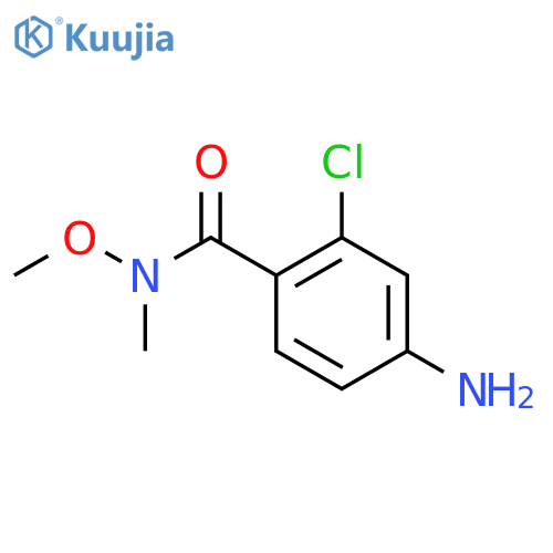 4-amino-2-chloro-N-methoxy-N-methylbenzamide structure