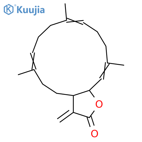 3,7,11,15(17)-Cembratetraen-16,2-olide; (1R,2S,3E,7E,11E)-form structure