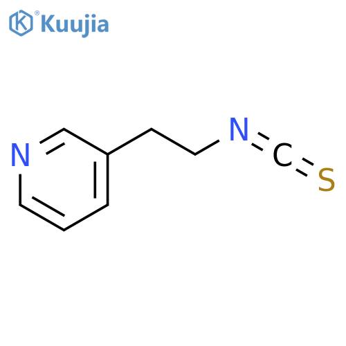 3-(2-isothiocyanatoethyl)pyridine structure