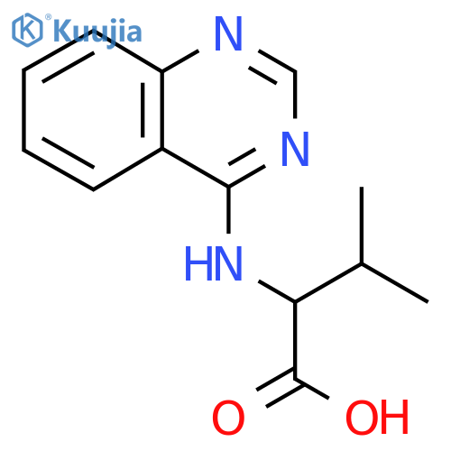 3-Methyl-2-(quinazolin-4-ylamino)butanoic acid structure
