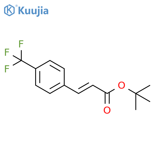 tert-butyl (2E)-3-4-(trifluoromethyl)phenylprop-2-enoate structure
