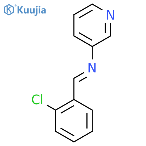 1-(2-chlorophenyl)-N-pyridin-3-ylmethanimine structure
