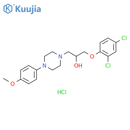 1-(2,4-dichlorophenoxy)-3-4-(4-methoxyphenyl)piperazin-1-ylpropan-2-ol dihydrochloride structure