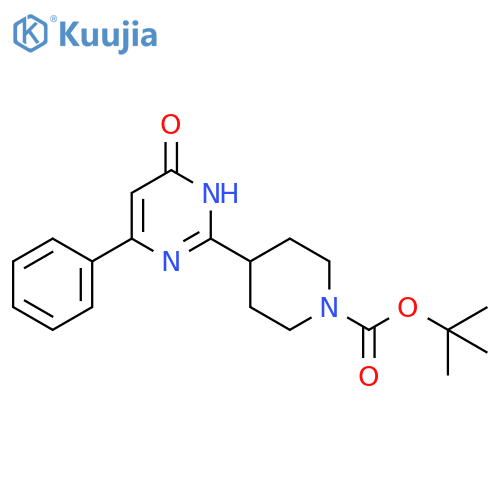 tert-butyl 4-(4-hydroxy-6-phenylpyrimidin-2-yl)piperidine-1-carboxylate structure